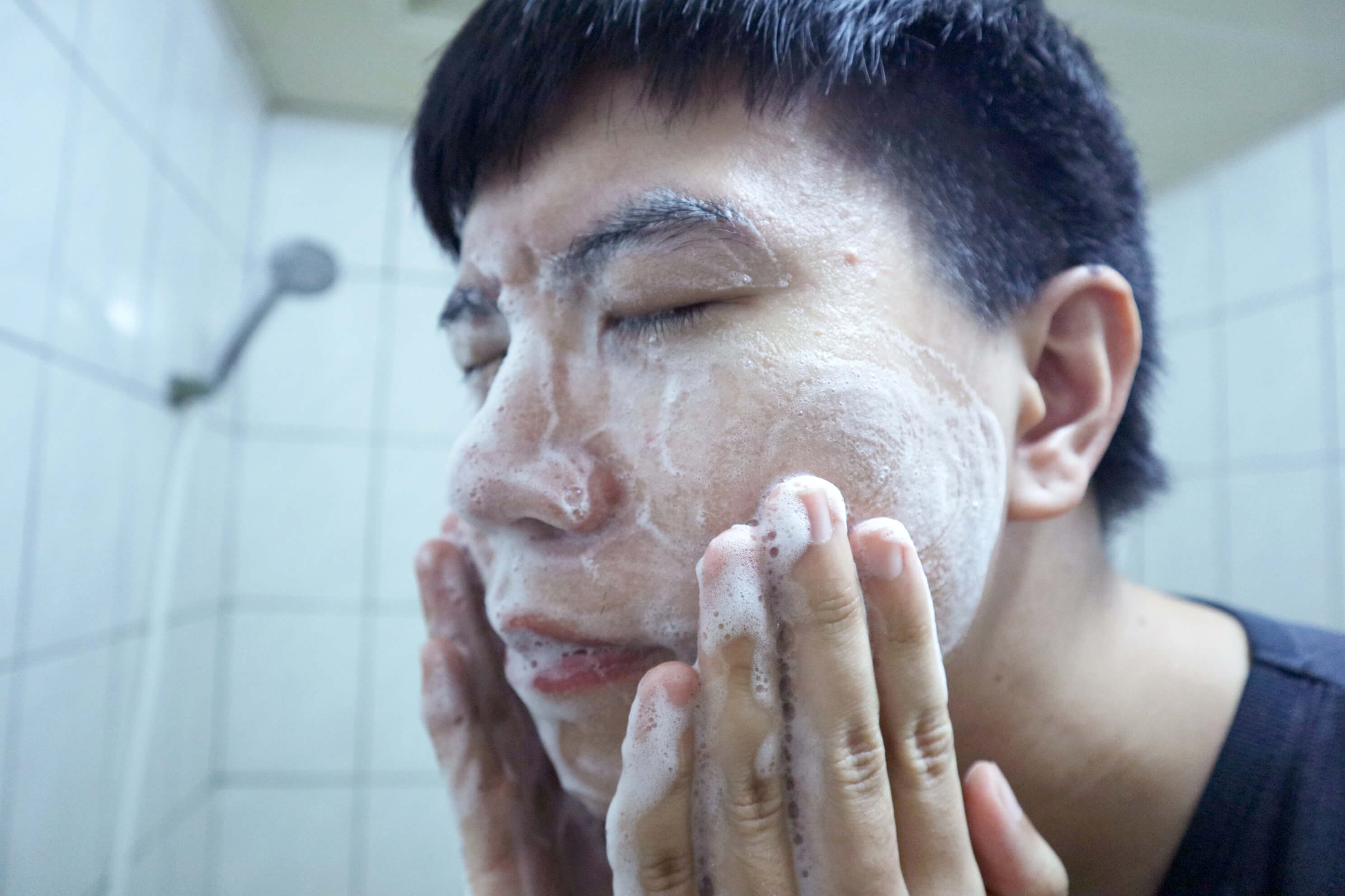 原來不用加水就可以直接洗了